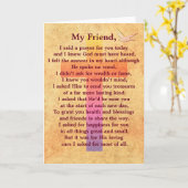 Ich sagte ein Gebet -- inspirierend Grußkarte Karte (Gelbe Blume)