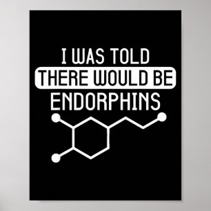 Ich sagte, es würde Endorphine geben Workout Poster