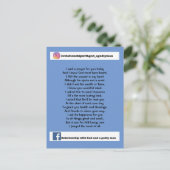 ICH SAGTE HEUTE EINEN PRAYER FÜR DICH POSTKARTE (Stehend Vorderseite)