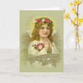 ICH SAGTE HEUTE EINEN PRAYER FÜR SIE, ANGEL ROSARY KARTE (Gelbe Blume)