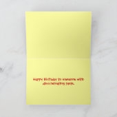 Ich sagte, ich mochte Erdbeere Yogies, nicht... Karte (Innenseite)