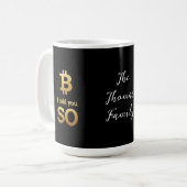 Ich sagte Ihnen, Bitcoin Ultimate Crypto Comeback Kaffeetasse (Vorderseite Links)