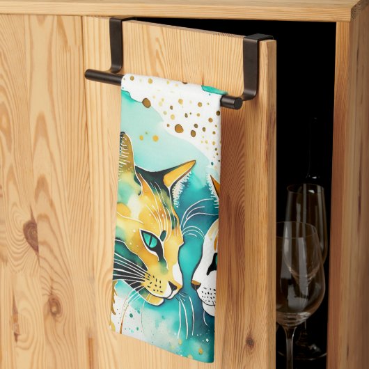 Ich sagte Ihnen: Verlass es allein Geschirrtuch (Drittel gefaltet)