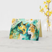 Ich sagte Ihnen: Verlass es allein - Leere Karte (Gelbe Blume)