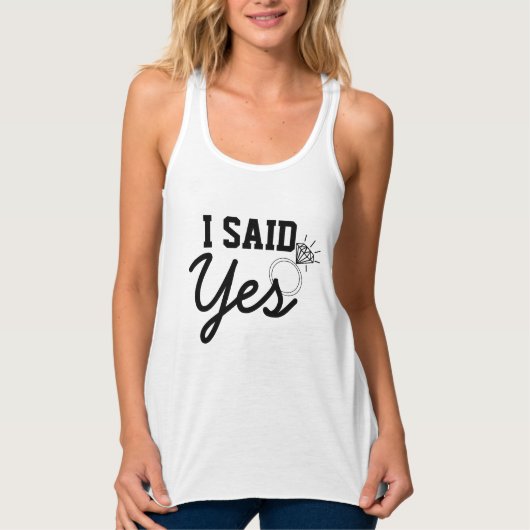 Ich sagte Ja Bridge Tank Top (Vorderseite)
