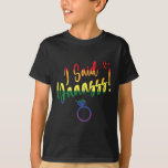 Ich sagte ja Gay Lgbtq Pride Rainbow Groom Bachelo T-Shirt<br><div class="desc">Ich sagte ja Gay Lgbtq Pride Rainbow Groom Junggeselinnen-Abschied</div>