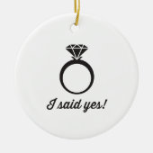 Ich sagte ja! keramik ornament (Vorne)