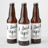 Ich sagte ja, modern bierflaschenetikett (Flaschen)