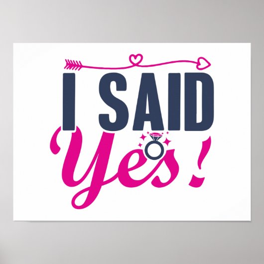 Ich sagte ja poster (Vorne)