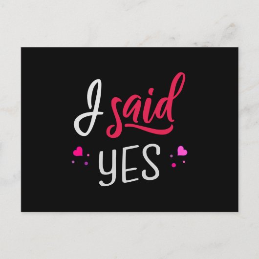 Ich sagte ja postkarte (Vorderseite)