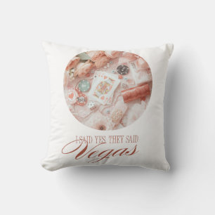 Ich sagte Ja, sie sagten Vegas Design Girly Vega Kissen