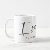 Ich sagte ja! Watercolor-Verlobungsmitteilung Kaffeetasse (Links)