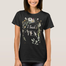 ICH SAGTE JA! WILD FLORAL T - Shirt