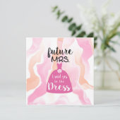 Ich sagte ja zu diesem Brautparty der Braut pink (Stehend Vorderseite)