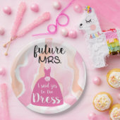 Ich sagte ja zu diesem Brautparty der Braut pink Pappteller (Party)