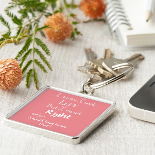 Ich sagte Links Funny Directors Argument Zitat Pin Schlüsselanhänger (Seite)