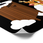 Ich sagte, Schmidt House Fun Xmas Santa Poster (Ecke)