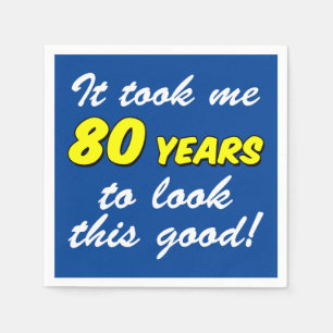 Ich sah 80 Jahre lang so gut wie Napkins aus Serviette
