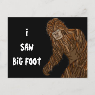Ich sah Big Foot Postkarte