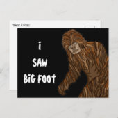 Ich sah Big Foot Postkarte (Vorne/Hinten)
