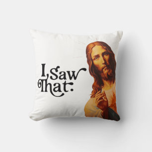Ich sah das, Jesus Kunst, Ich sah diesen Jesus  Kissen