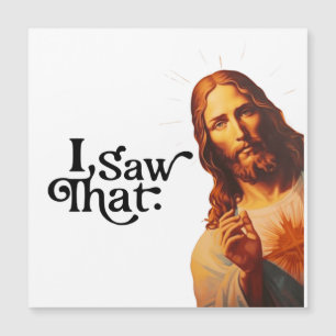 Ich sah das, Jesus Kunst, Ich sah diesen Jesus Magnetkarte