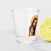 Ich sah, dass Jesus Christlichen Zitat lustig Schnapsglas (Links)