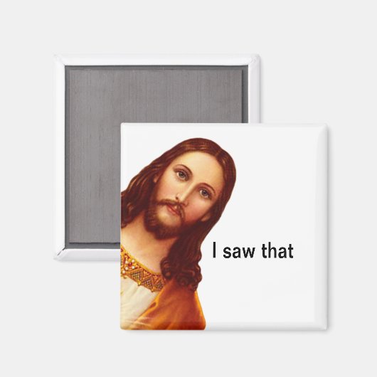 Ich sah, dass Jesus Magnet (Vorderseite/Rückseite)