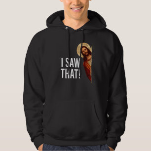 Ich sah, dass Jesus Meme Christlich Matching Hoodie