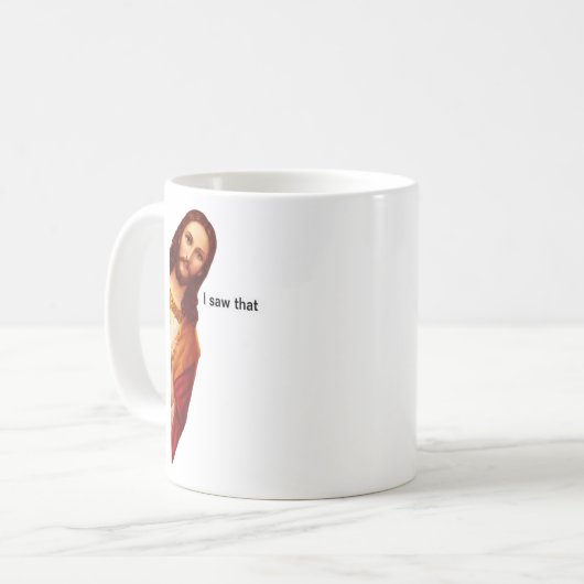 Ich sah, dass Jesus-Tasse doppelt Seite war Kaffeetasse (Vorderseite Links)