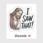 Ich sah, dass Jesus Vinyl Aufkleber (Blatt)