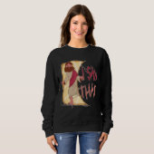 Ich sah, dass Meme Jesus Christlich Sweatshirt (Vorne ganz)