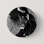 Ich sah den drei Hexe-Knopf Button (Vorderseite)