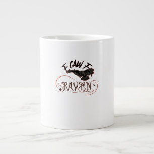 Ich sah den Raben Gothic Art Horror Klassiker Retr Jumbo-Tasse