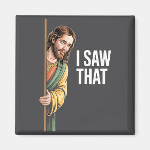 Ich sah diesen lustigen Jesus-Meme-Zitat Weihnacht Magnet