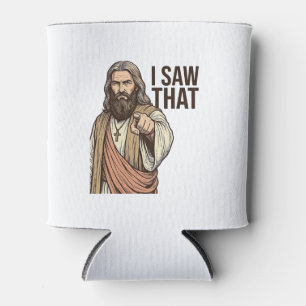 Ich sah diesen religiösen zeigenden Vintage-Stich- Dosenkühler