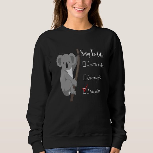 Ich sah ein Koala Animal Australia Bear Animal Lov Sweatshirt (Vorderseite)