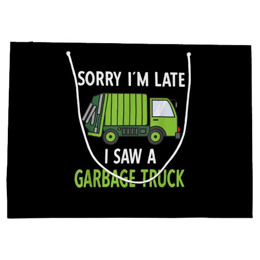 Ich sah eine Mülltrasse Recycelnd Müll Große Geschenktüte