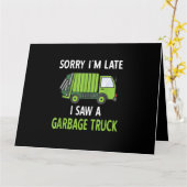 Ich sah eine Mülltrasse Recycelnd Müll Karte (Gelbe Blume)