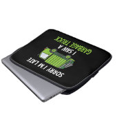 Ich sah eine Mülltrasse Recycelnd Müll Laptopschutzhülle (Vorne Knopf)