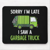 Ich sah eine Mülltrasse Recycelnd Müll Mousepad (Vorne)