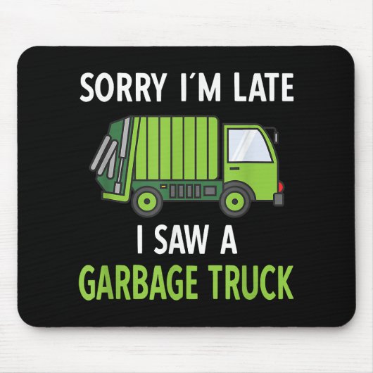 Ich sah eine Mülltrasse Recycelnd Müll Mousepad (Vorne)