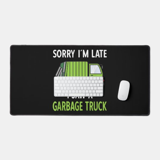 Ich sah eine Mülltrasse Recycelnd Müll Schreibtischunterlage (Tastatur & Maus)