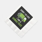 Ich sah eine Mülltrasse Recycelnd Müll Serviette (Ecke)