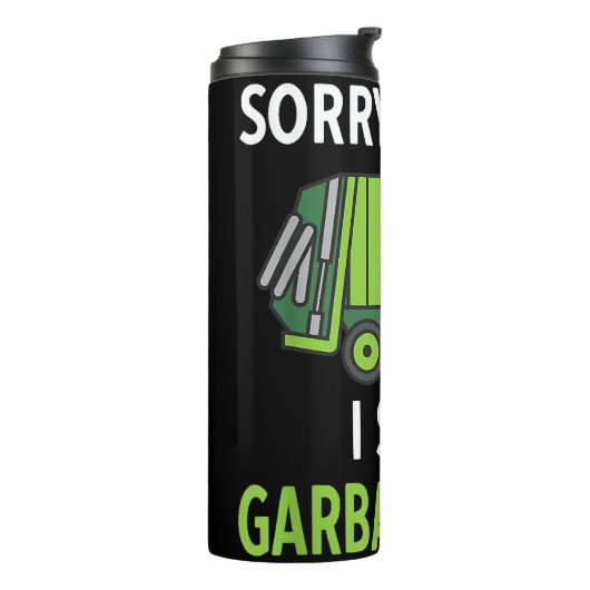 Ich sah eine Mülltrasse Recycelnd Müll Thermosbecher (Nach links gedreht)