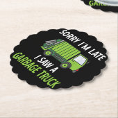 Ich sah eine Mülltrasse Recycelnd Müll Untersetzer (angewinkelt)