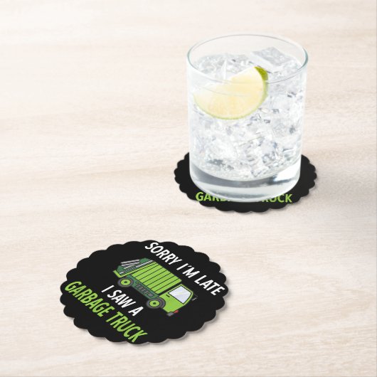 Ich sah eine Mülltrasse Recycelnd Müll Untersetzer (Vor Ort)