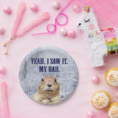 Ich sah es am Tag des Groundhog Pappteller (Party)