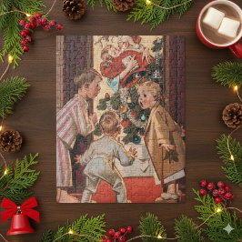Ich sah Mommy Kissing Santa Claus Antique Puzzle