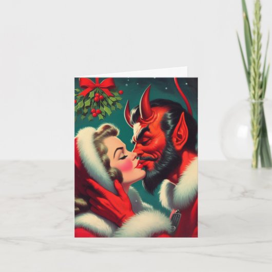 Ich sah Mommy Kissing Satan Karte (Vorderseite)